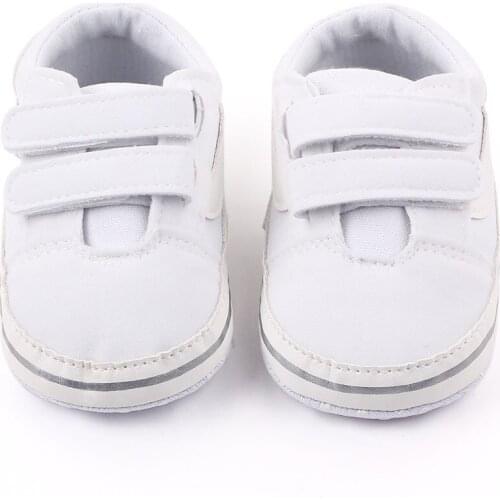 Newborn Baby Shoes Spring Autumn Solid Canvas Rubber Sole Infant Boy First Walkers Outside Flat Girls Sneakers