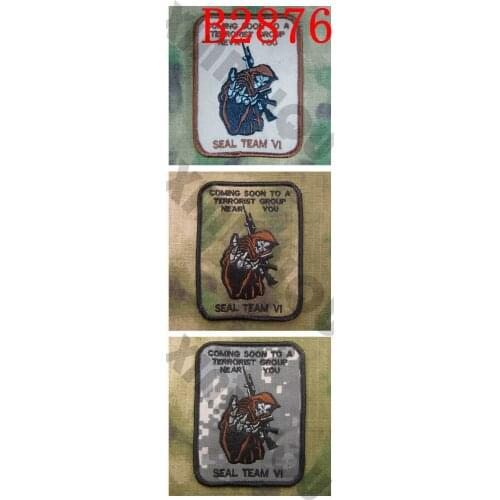 Embroidery patch Devgru NSWDG SealTeam6 Coming Soon To A Terrorist Group Near you Military Tactical Morale