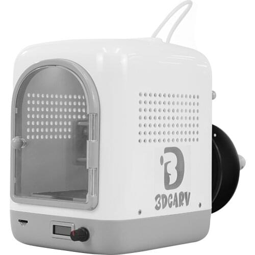 Mini Desktop 3D Printer Fully Assembled with TF Card PLA Filament Support Resume Printing for Kids Family 3D Printing Set