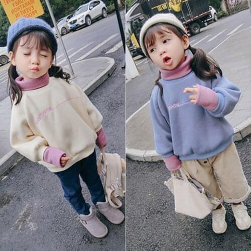 2020 Girls Autumn Long Sleeve Sweatshirts Baby Kids Children Warm Top