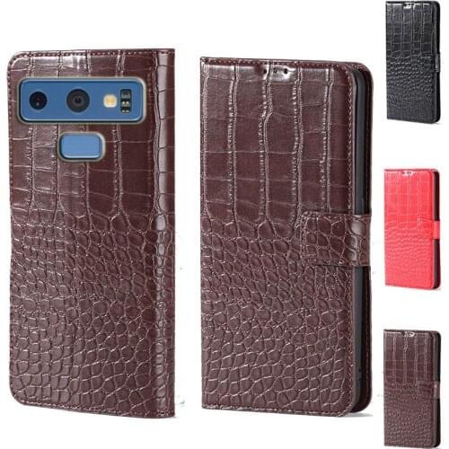 Luxury Crocodile design Flip Leather Wallet Phone Case For Samsung Galaxy Note 9 N960F Stand function Phone cover card slot
