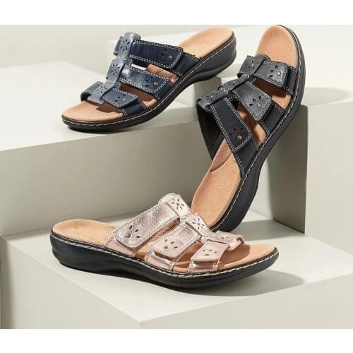 Women Summer Slippers Comfortable Sandals for Lady Shoes Solid Slippers Beach Outdoor Flats Wedges Ladies Sole Slide Sandals