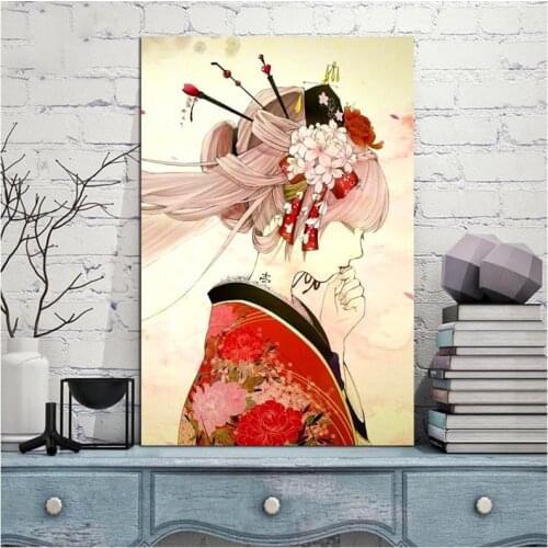 Forest Fairy Diamond Painting Full Drill Square Round 5D Diy Mosaic Embroidery Japanese Modern Art Geisha Girl GiftsZP-2971