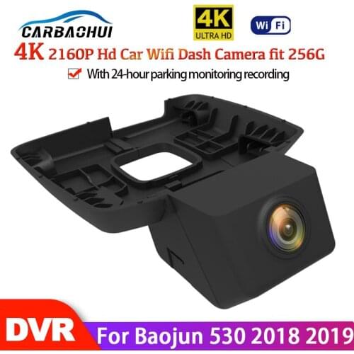 4K Hidden Dash cam Car DVR Wifi 24h Parking Monitoring Night Vision HD 2160P driving recorder Special For Baojun 530 2018 2019