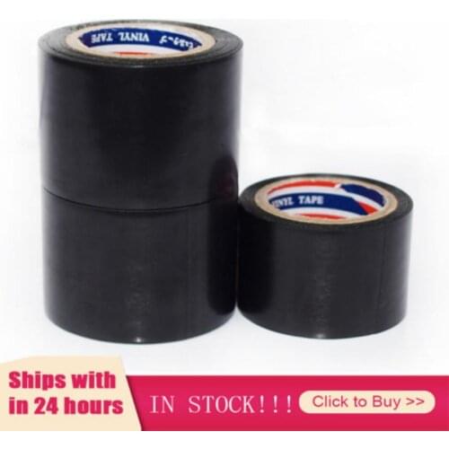 Black Electrician Wire Insulation Flame Retardant Plastic Tape Electrical High Voltage Self-adhesive Tape PVC Waterproof Tape