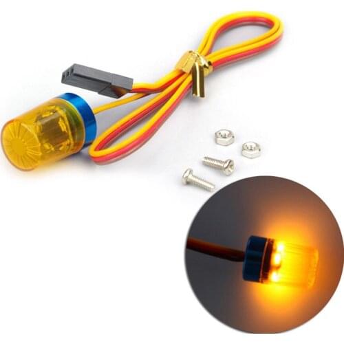 Vehicle Ultra Bright Yellow RC Model Car Truck LED Alarm Strobe Flashing Rotating Light Kit Yellow Car Styling Van Goods