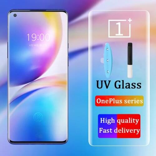 VALAM OnePlus 8 Pro UV Glass Screen Protector Liquid Full Glue Tempered Glass For OnePlus 8 Pro Screen Protector