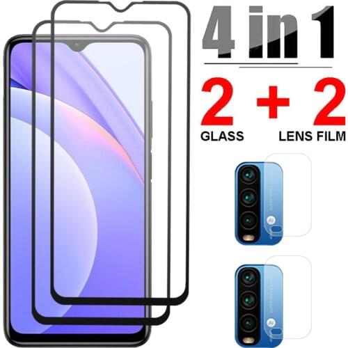 For Xiaomi Poco X3 NFC Glass for Xiaomi Poco X3 NFC M3 Tempered Glass M2 F2 Redmi 9A 9C Note 9S 9 Pro Screen Protector Film