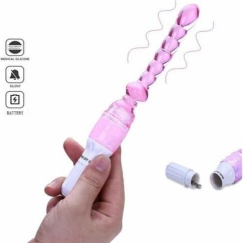 Jelly Vibrator Stick Long Anal Butt Plug Beads Silicone G-Spot Massager Adults Sex Shop Sex Toys for Couples Masturbation Dildo
