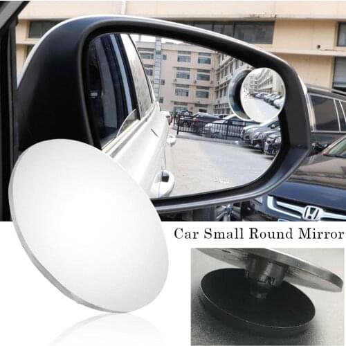 1 Pair Of Car 360 Degree Wide Angle Round Convex Mirror Vehicle Side Blind Spot Mirror Small Round Wide Rear View Parking Mirror