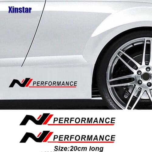 2Pcs Nperformance Car Body Sticker For Hyundai I10 I20 I30 I40 Ix35 TUCSON Elantra SONATA GENESIS SOLARIS ACCENT