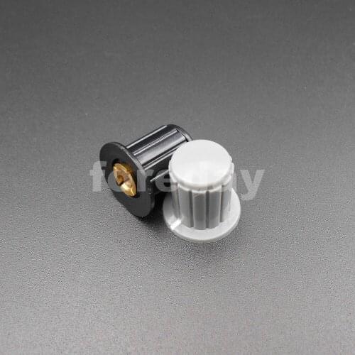 200PCS 4MM WXD3-13-2W WH5-1A WX14-12 Potentiometer Plastic knob cap Copper core Gray Black 17X16.5MM 200PCS/LOT M4 * FD134 FD135