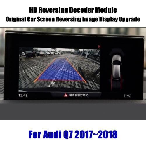 Car Rear View Rearview Backup Camera For Audi Q7 2009-2020 Reverse Reversing Parking Camera Full HD CCD Decoder Accessories