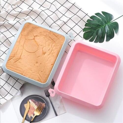 Large Rectangle Bread Pastry Tray Silicone Mold DIY Mousse Cake Baking Tools Handmade Soap Mould Cake Bake Decoration