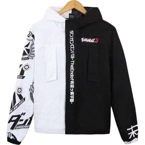 Brdwn Danganronpa3 the End of Despair Unisex Monokuma cosplay Costume Bullet Refutation Hoodie Casual Coat Jackets Hooded Tops