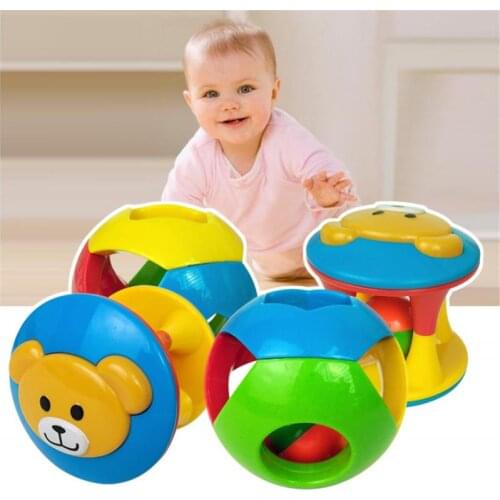 Baby Rattle Toys Jingle Ball Handrattle Safty Ball Toys Kids Puzzle Educational Toys Baby Activity Grasping Toy Hand Bell Rattle
