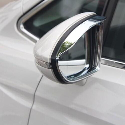 For Touran 2016 2017 2018 2019 ABS Plastic Car rearview mirror block rain eyebrow Cover Trim accessories car styling