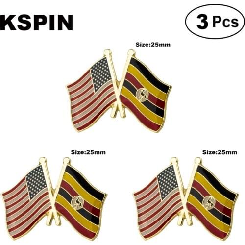 U.S.A.& Uganda Frendship Lapel Pin Brooches Pins Flag badge Brooch Badges