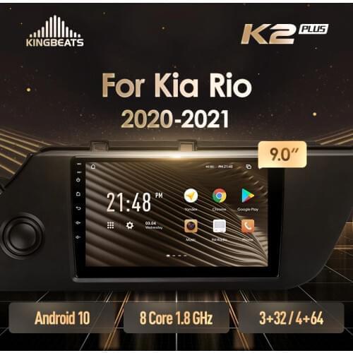 KingBeats Android Octa-Core head unit HU 4G in Dash Car Radio Multimedia Video Player Navigation GPS For Kia Rio 4 IV FB 2020 - 2021 no dvd 2 din Double Din Android Car Stereo 2din