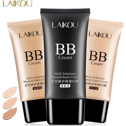 LAIKOU BB Cream Base Matte 50g Makeup Sun Block Long Lasting Moisturizing Perfect Cover Face Foundation make up concealer