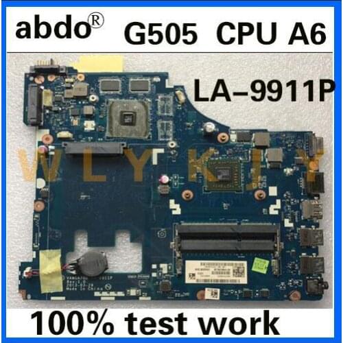 Abdo VAWGA/GB LA-9911P motherboard for Lenovo G505 notebook motherboard CPU A6-5200 GPU 2G DDR3 100% test work