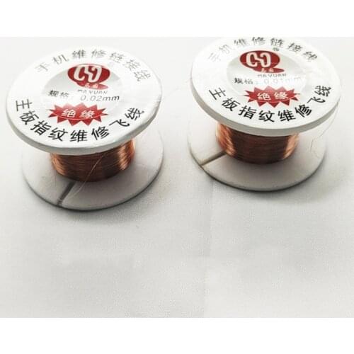 MAYUAN 0.01mm 0.02mm Pure Copper Solder Wire PCB Soldering Repair Link Wire For Mobile Phone Motherboard Repair Welding Tools