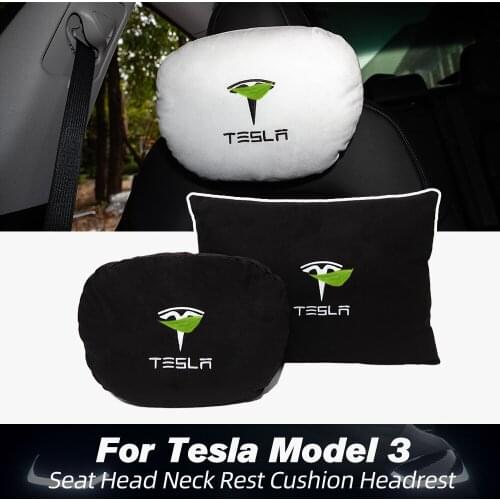 Model3 New Car Seat Headrest Breathable Neck Pillow Head Support Neck Compatible For Tesla Model 3 2021 Accessories Model Y X S