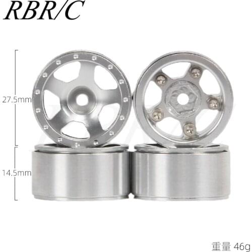 RBR/C Simulation Tires Skin & Metal Wheel Hub DIY Modified Parts For Xi Mi Jimny SCX24 Off-Road Climbing Remote Control RC Car