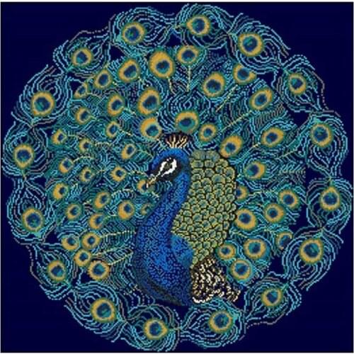 Beautiful peacock animals patterns Counted Cross Stitch 11CT 14CT DIY Cross Stitch Kits Embroidery Needlework Sets home decor