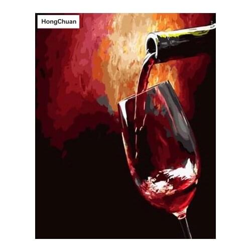 Wine Mural Fast Delivery 5D DIY Square/Round Diamond Painting Embroidery Mosaic Home Decoration Cross Stitch Gift New Year