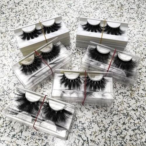 Factory Handmade 5-100 Pairs Cheap False Eyelashes Natural 5d Lashes Wholesale Long Soft Fluffy 25 Mm Mink Eyelashes Makeup