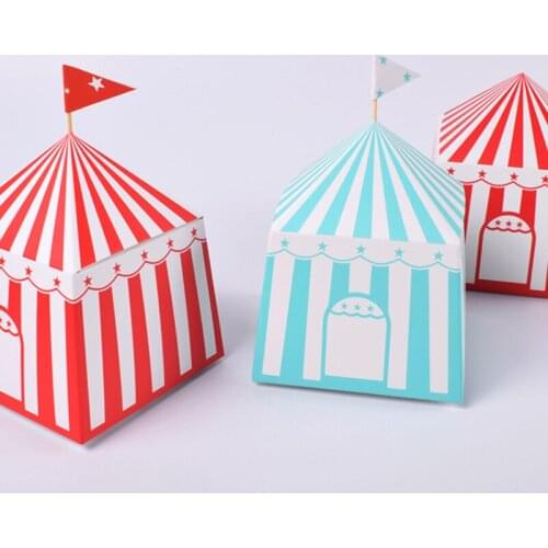 Wholesale Small Boxes for Gifts Cartoon House Paper Gift Box Baby Shower Kids Pink Boxes for Candy Packaging Party Favors