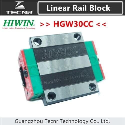 Taiwan original HIWIN HGW30CC linear guideway slide carriage block slider for linear rails