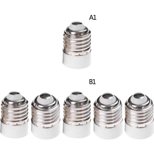 New 1/5Pcs E14 to E 27 Base Socket Mutual Conversion Lamp Holders Light Converter Adapter Lampholders For LED Corn Bulb