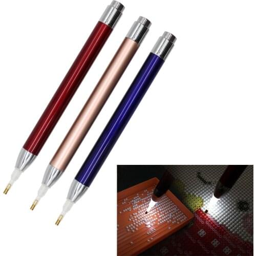 Point Drill Pen Lighting Diamond Pens 5D Painting With Diamonds Accessories Professional 5D Diamond Cross Stitch Tool