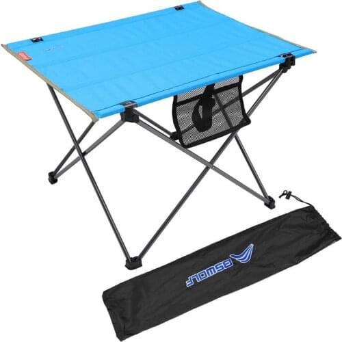 Portable Folding Camping Table Outdoor Computer Bed Tables Picnic Ultra-Light Folding Desk Garden Picnic BBQ Camping Equipment