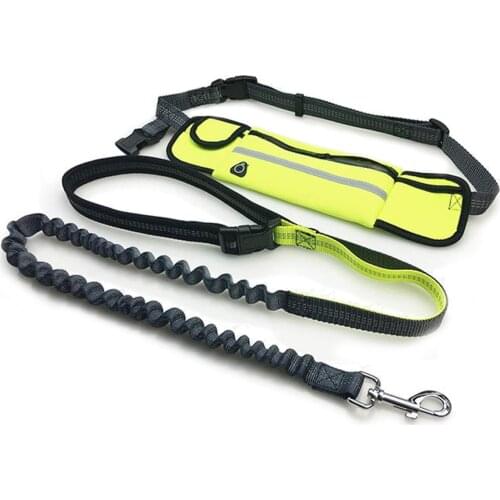 Running Dog Leash Nylon Hand Freely Pet Products Dogs Harness Collar Jogging Lead Adjustable Waist Leashes Traction Belt Rope