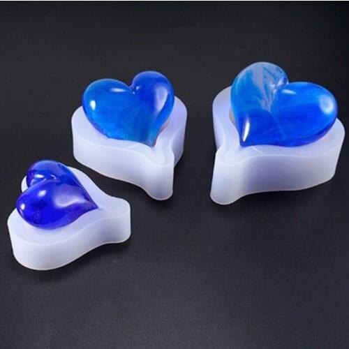 Various Love Heart Shape Silicone Cake Mold , Baking Silicone Mould For Soap Cookies Fondant Cake Tools Cake Decorating