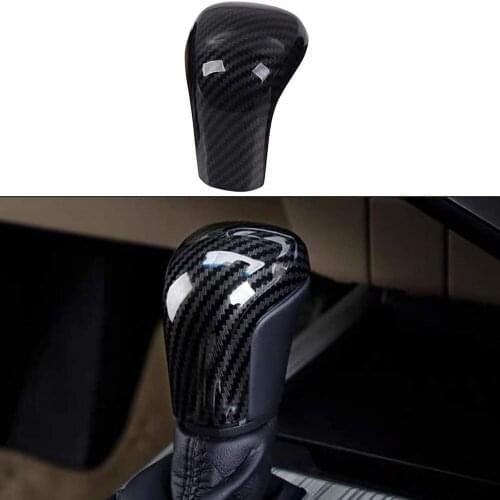 Carbon Fiber Gear Shift Knob Trim Cover Interior Accessories for Toyota Camry 2018-2021 Avalon 2019-2021 Corolla 2020-2021