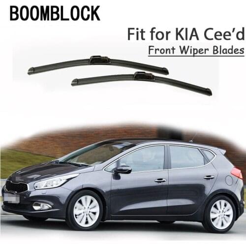 BOOMBLOCK 2PCS High Quality Front Windshield Wiper Blades For Kia 2010-2017 Kia Ceed Cee'd ED JD Accessories