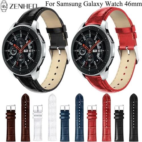 22mm Replacement Sport Band For Samsung Galaxy Watch 46mm Leather Strap for Samsung S3 Frontier / Classic Watch Band