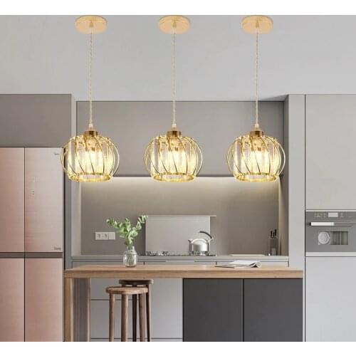Modern fashion Crystal Ceiling Lights Industrial Lustre For Kitchen Decorative Ceiling Corridor Light Luminaire Chandelier