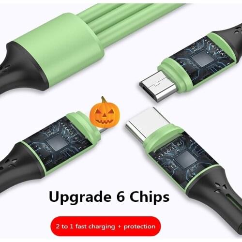 Super Fast Charging Three-in-One Fast Charging Data Cable Line USB Cable for Android IPhone Type-c Charging Cable Charging Cable