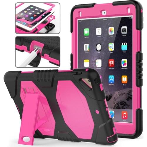 Heavy Duty Protective Cover For iPad air 2 cases 9.7inch Shockproof Silicone Full Body cover For iPad 5th 6th generation Pro 9.7