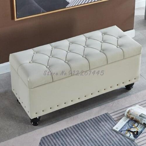 Long sofa stool scratch proof bed tail stool storage household door shoe changing stool fitting room cloakroom storage stool