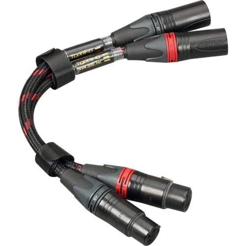 TOPPING TCX1 Audiophile 6N Single Crystal Copper XLR Balanced Line XLR Professional Audio Cable
