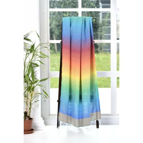 Ultra-soft Turkish cotton Peshtemal beach towel Hammam Turkish bath in the spa bold diamond 100% Cotton 100x180 cm