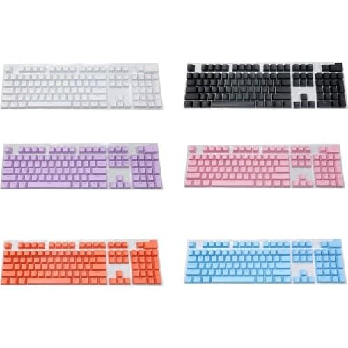 104Pcs/Set ABS Universal Backlit Key Cap Keycaps For Cherry Mechanical Keyboard Computer Peripherals For Cherry/Kailh/Gateron