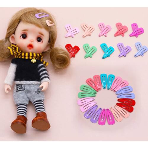 10PCS doll hair clip 2cm mini candy color hair clip for ob11, obitsu11, blyth, 1/3 1/4 1/6 1/8 1/12bjd doll accessories