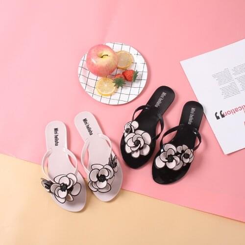 2021 Summer New Womens Slipper Flat Flowers Outdoor Non-Slip Wear-Resistant Beach Shoes Flip Flops Women Sandals Slippers Women